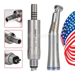 LED Electric Handpiece 1:5 1:4.2 1:1 Contra Angle Fiber Optic Dental 4H Motor US