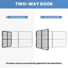 48″×24″ Carbon Stell Horse Stall Gate Two-Way Steel Stall Door for Barn &Horse