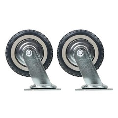 4 Pcs 6 Inch Swivel Caster Wheels Heavy Duty Inclined Fixed Wheel With Brake