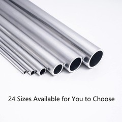 6061 Aluminum Tubing, 3/8″ OD Seamless Aluminum Round Tube, 0.04″ Wall x 10″ …