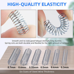 300 Pcs Compression Springs Assortment Kit, Stainless Steel Springs, Spring Ass