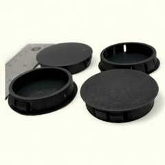 1 3/4″ Hole Nylon Locking Panel Plugs Black/White Dome Cover 1 15/16″ Top Width
