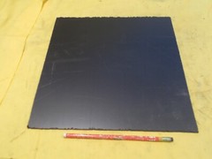 BLACK EXPANDED PVC PLASTIC SHEET 1/8″ x 12″ x 12″ vacuum thermoform foam board