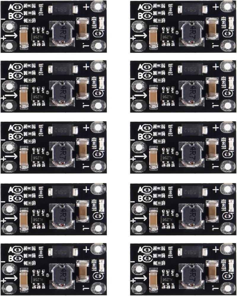 10pcs 3.7V to 5V 8V 9V 12V Mini DC-DC Boost Module Step Up Board with LED Indica
