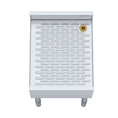 AmGood 18 in. x 22 in. Stainless Steel Underbar Drainboard