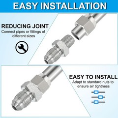 10 Pack Hydraulic Hose Adapter Fittings: 3/8″ JIC 37° Male X 3/8″ NPT Male New