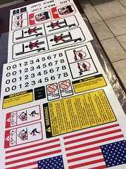 NEW Forklift Safety Decal KIT SY1711 Forklift OSHA Compliant kit X 2 sets