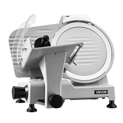 VEVOR Commercial Meat Slicer Electric Cutter 300W 10″ Carbon Steel Blade