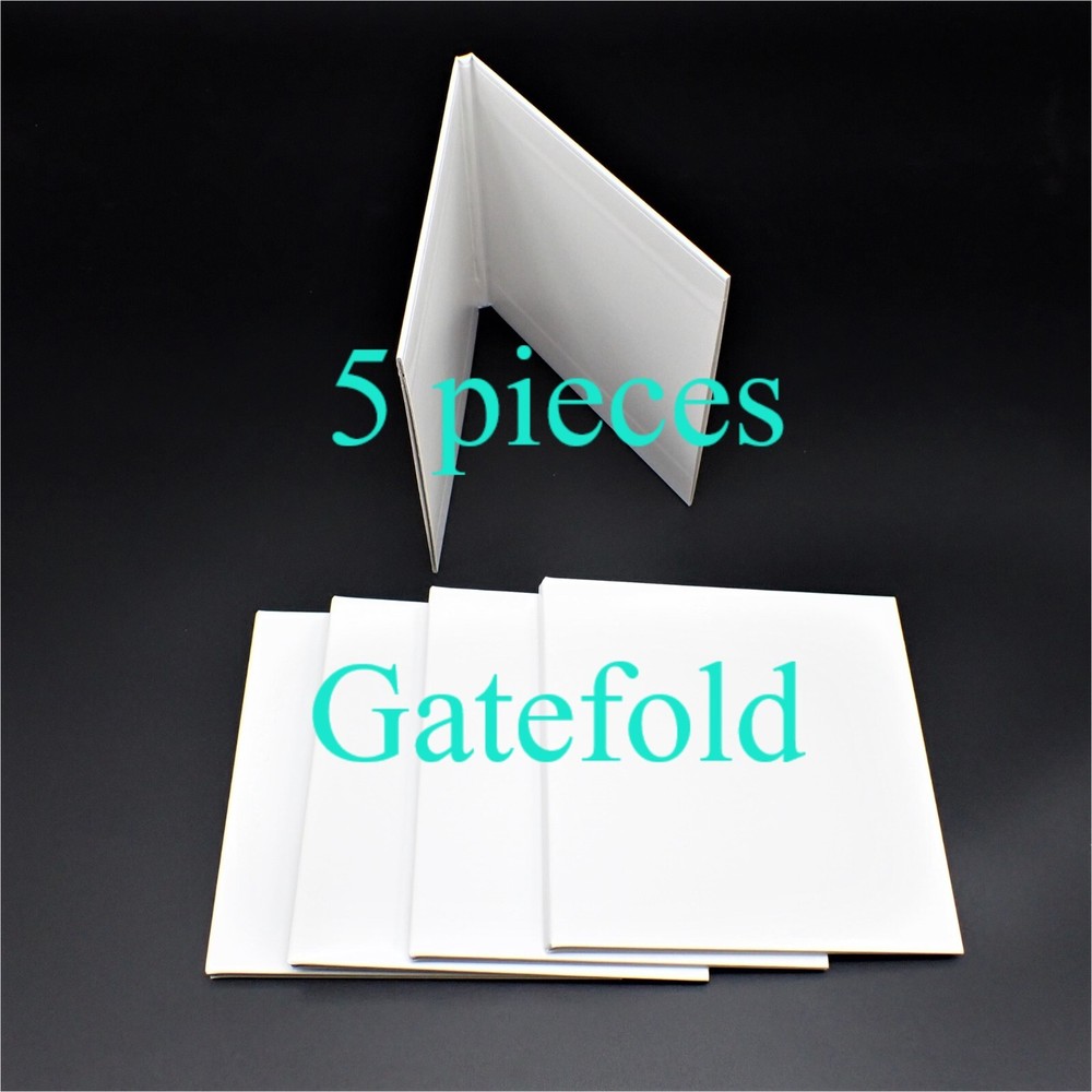 5 pieces WHITE JACKET (GATEFOLD COVER) Japan MINI LP CD Paper Sleeve, Cardboard