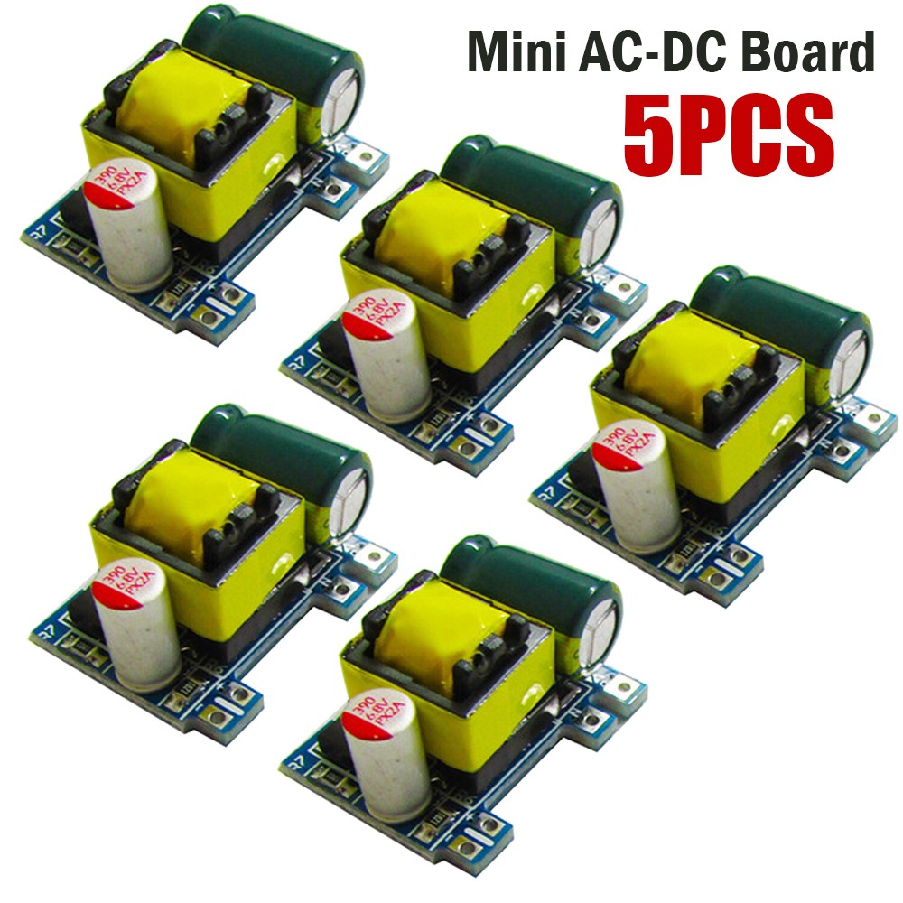 5PC Mini AC-DC 110V 120V 220V 230V To 5V Converter Board Module Power Supply