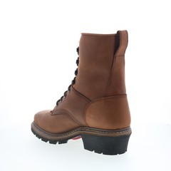 Rocky Square Toe Logger Composite Toe WP 9″ Work Boot Mens Brown Work Boots