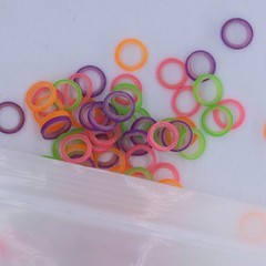 30×Dental Orthodontic Elastic Bands Multi-Color 4.5oz Fox 1/4″ 100PCS/Pack