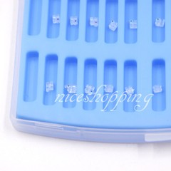 1 Kit Dental Monocrystalline Sapphire Ceramic Bracket Mini Roth.018 345-Hook