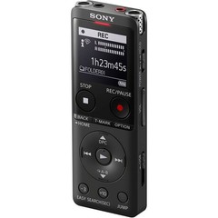 Sony ICD-UX570 Digital Voice Recorder (Black) + 16GB Memory Card – Basic Kit