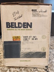 BELDEN 6302FE 877 (NAT) U1000 Ft 305 MTR 18AWG 4 Conductor Shielded Cable