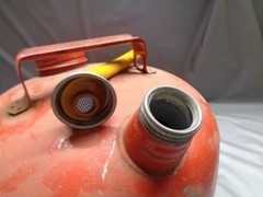 Brookins Galvanized 2.5 Gal Gas Can Red M-692½ – 23 Dents
