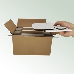 9x6x2” Small Shipping Boxes 25 Pack, White Corrugated Cardboard Literature M…