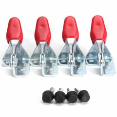 4pcs Red Toggle Clamp GH-201A 201-A Quick Release Tool Horizontal Clamp Hand rI