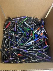 1000 Wholesale Lot Misprint Ink Pens, Ball Point, Plastic, Retractable