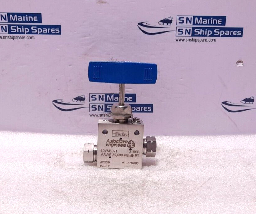 Parker Autoclave Engineers 30VM6071 Needle Valve MAWP 30,000 PSI @ RT