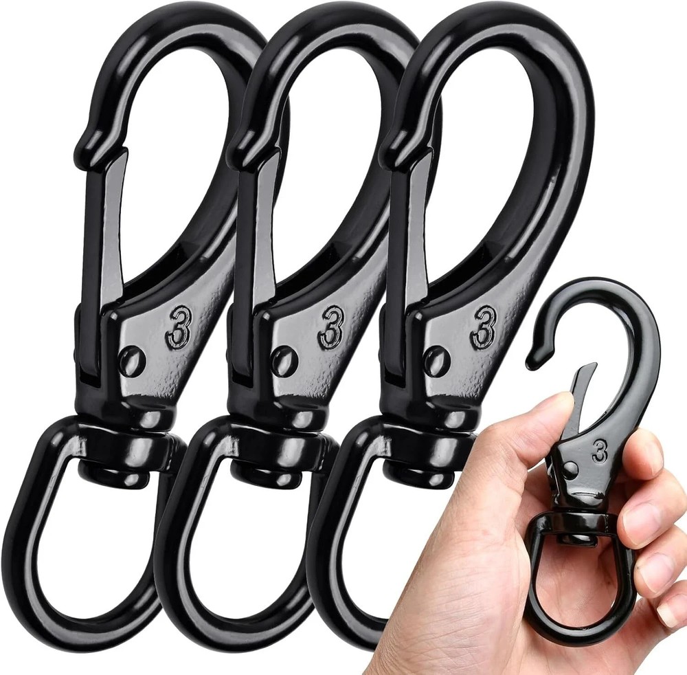 3 PCS Swivel Snap Hooks, 4.65 inch Stainless Steel Swivel Eye Snaps, 331 LBS …