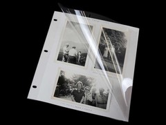 3-Ring Polyester Page Protectors 9 x 11 Archival Sleeves PKG 25