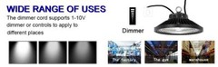 2Pcs 240W UFO LED High Bay Light Dimmable Commercial Industrial Light 36000lm