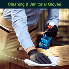 Black Vinyl Disposable Gloves – Powder and Latex Free Medical Exam G