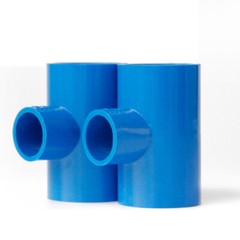 Reducing Tee Connector PVC Water Supply Pipe Fittings White/Blue/Gray All Size