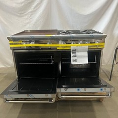 IMPERIAL 48″ Wide Natural Gas Range With 4 Burners 24″ Griddle and 20″ Ovens**