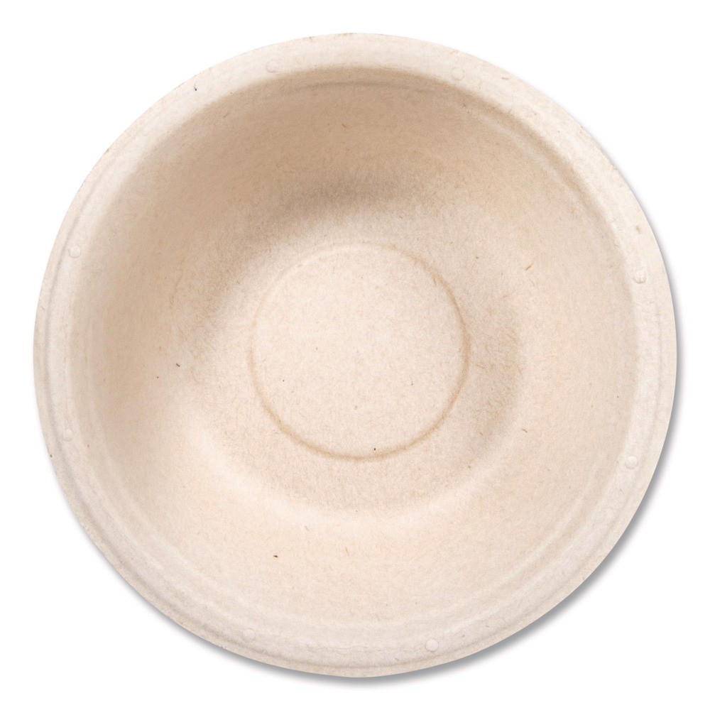 Dart 12FBRB 12 oz Compostable Fiber Dinnerware Bowl – Natural (1000/Carton) New