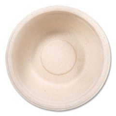 Dart 12FBRB 12 oz Compostable Fiber Dinnerware Bowl – Natural (1000/Carton) New