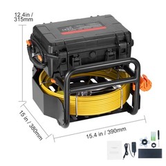 9″ Sewer Camera 230 ft/70m Self-Leveling Drain Camera with 512Hz Transmitter