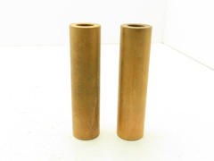 SCS-813-6 Sintered Bronze Oiled Bar Stock Brass Sleeve 1″x1-5/8″-6-1/2″ Lot of 2