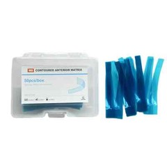 Dental Contoured Anterior Matrix Restoration Matrices Blue Strip M8 0.05mm