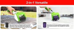 Electric Grill Brush, 2-Speed BBQ Grill Brush with LED Light/Screen Powerful