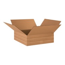 18 x 18 x 6″ Multi-Depth Corrugated Carton Boxes-Pack of 20