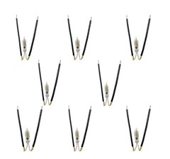 (8pack) Light Bulb Starter Replacement for Flowtron BK-15, 8pack, Black