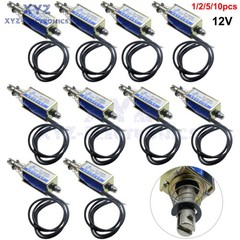 1-10PCS JF-0530B DC12V 300mA 5N/10mm Pull-Push-Type DC Solenoid Electromagnet