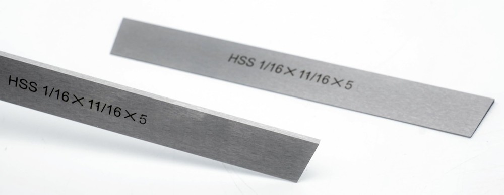 Set of 2 HSS Blades for Lathe Parting Cut Off Blade (1/16×11/16×5 Inch)