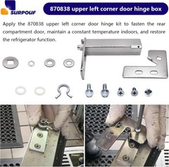 870838 Top Left Door Hinge Cartridge Fits For TRUE Door Hinge Kit