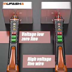 1pc MUFASHA Non-Contact Voltage Tester Pen AC 12-1000V Smart Detector – NEW