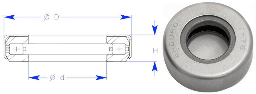 T113 Enduro brand timken style Thrust Roller Bearing T113-904A2 1.135×2.1875×625
