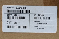 8mm (5/16″)-6mm (1/4″) Pneumatic Push in Union TEE Fitting, Quick Connect, 600pc