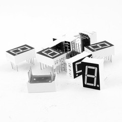 10pcs Common Cathode 10-Pin 1 Bit 7 Segment 0.56″ Red LED Display Digital Tube