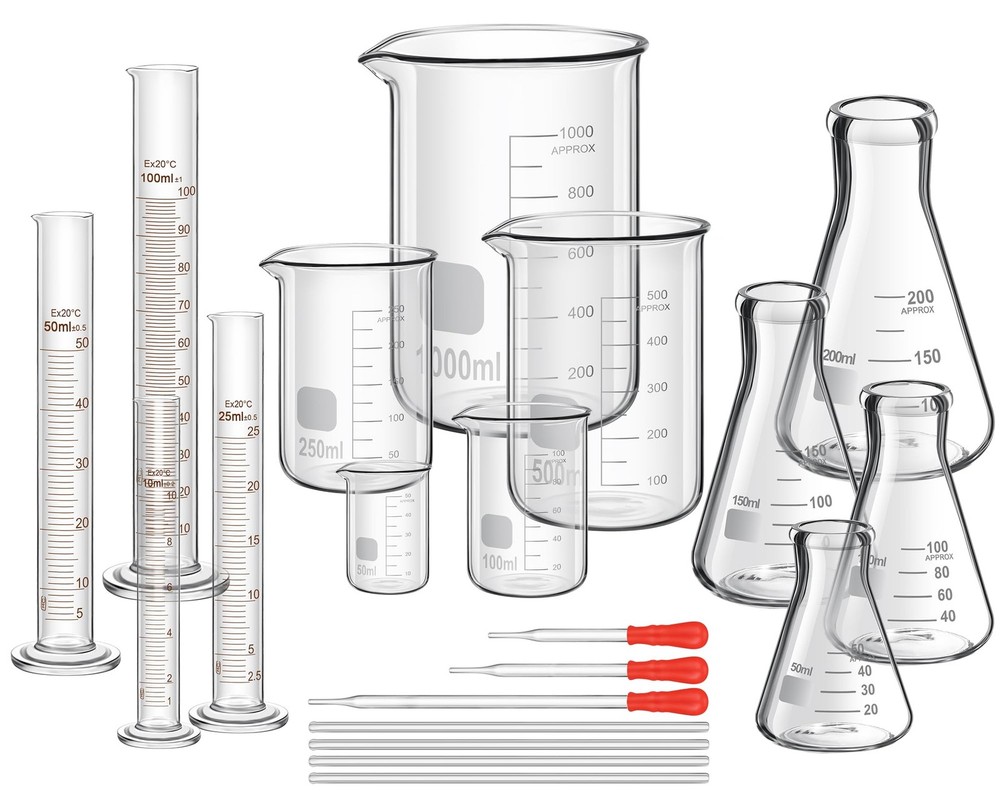 Frienda 50/100/250/500/1000ml Lab 50/100/250/500/1000ml, Transparent