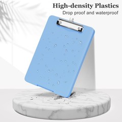 Piasoenc A5 Clipboard with Storage, Clip Board with Pen Holder, Dark Blue | A…