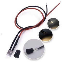 5V 12V 24V 20pcs 3mm/5mm LED Red RGB Pre-Wired Water Clear Light Emitting Diodes