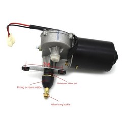 New 12V Electric Vehicle Wiper Motor Two-wire Wiper Motor Kit Assembly