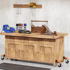 Workbench Casters Wheels Kit 920 Lbs Capacity Retractable Casters Set of 4 Heavy